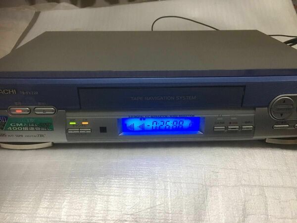 HITACHI TAPE NAVIGATION SYSTEM 7B-FV220 VHS リモコン付き