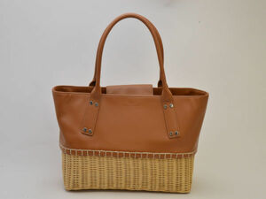  Yukiko Hanai YUKIKO HANAI basket handbag / tote bag Brown lady's j_p F-B6542