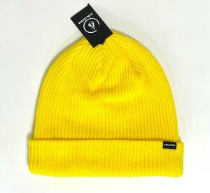 VOLCOM ボルコム J5852303CTR① ニット帽 カフビーニー Beanie ニットキャップ 帽子 ロゴ刺繍 シトロン 黄色 ヴォルコム 新品即決 送料無料