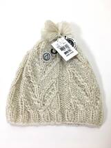 VOLCOM GIRL'S ボルコム K5851900BNE③ レディース ビーニー LeafBeanie ニット帽 ポンポン付き 白色 帽子 ヴォルコム 新品 即決 送料無料_画像6