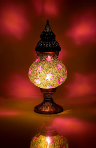 送料無料 ランプ アラビア風ランプ モザイクランプ インテリア 床置き ハーレムモザイクランプ A アジアン