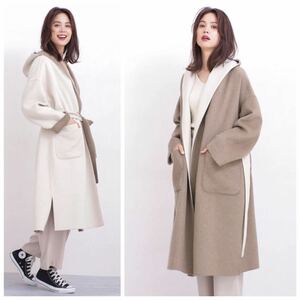  beautiful goods Nano Universe double faced reversible gown coat regular price 22000 jpy 