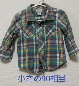 OLD NAVY チェックシャツ（18～24m （90サイズ相当））