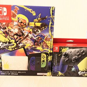 新品未開封　任天堂スイッチ有機EL、純正プロコン【スプラトゥーン3モデル】