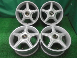 e83◆オートバックス レーベン マルチ アルミホイール◆AUTOBACS LEBEN 15×6.5JJ +45 5H PCD100/114.3 中古アルミ4本セット