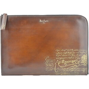  Berluti unused goods gorgeous Golden pa tea n clutch bag ninoXL leather clutch sklitokali graph .BERLUTI NINO XL