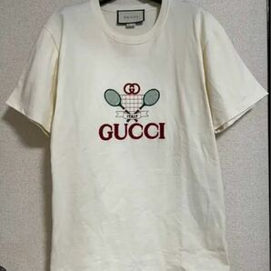 GUCCI テニス　刺繍　Tシャツ　XSサイズ