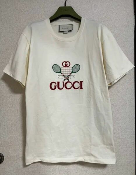 GUCCI テニス　刺繍　Tシャツ　XSサイズ