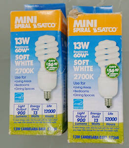  lamp color fluorescent lamp lamp lamp color E12 13W 2700K SATCO S7364nichiten corporation 
