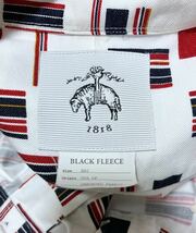 USA製 BLACK FLEECE by BROOKS BROTHERS ブルックスブラザーズ 総柄 長袖シャツ ボタンダウン 厚手 マチ付き レアデザイン_画像8