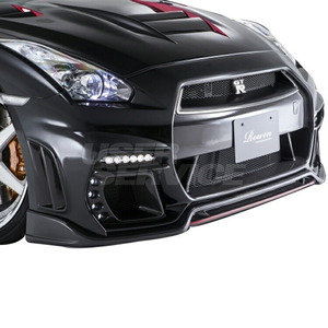 ロウェン GT-R GTR R35 中期 フロントスポイラー FRP 未塗装 1N003A01 ROWEN WORLD PLATINUM ワールドプラチナム