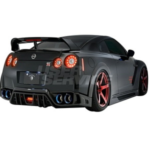 ロウェン GT-R GTR R35 中期 リヤウイング ウイング Ver.2 FRP 未塗装 1N003W00 ROWEN WORLD PLATINUM ワールドプラチナム