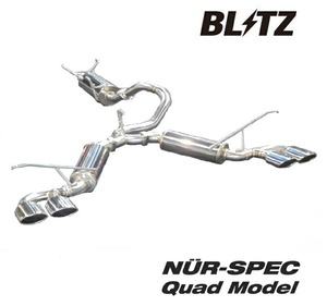 ブリッツ アルファード ハイブリッド AYH30W マフラー VS Quad ステンレス 62517 BLITZ NUR-SPEC VS Quad ニュルスペック W