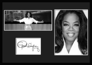 10種類!Oprah Winfrey/オプラ・ウィンフリー/俳優/テレビ/司会/サインプリント&証明書付きフレーム/BW/モノクロ/ディスプレイ(5-3W)