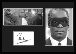 10種類!R.Kelly/R・ケリー/R&B/SOUL/ソウル/サインプリント&証明書付きフレーム/BW/モノクロ/ディスプレイ (4-3W)