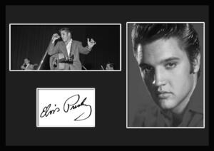 10種類!Elvis Presley/エルヴィス・プレスリー/ロックンロール/サインプリント&証明書付きフレーム/BW/モノクロ/ディスプレイ(9-3W)