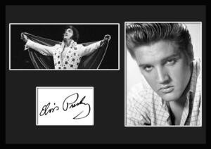 10種類!Elvis Presley/エルヴィス・プレスリー/ロックンロール/サインプリント&証明書付きフレーム/BW/モノクロ/ディスプレイ(10-3W)