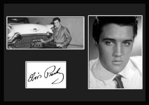 10種類!Elvis Presley/エルヴィス・プレスリー/ロックンロール/サインプリント&証明書付きフレーム/BW/モノクロ/ディスプレイ(6-3W)
