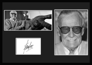 10種類!スタン・リー/Stan Lee/マーベル・コミック/アメコミ/スパイダーマン/サインプリント&証明書付きフレーム/BW/ディスプレイ-4