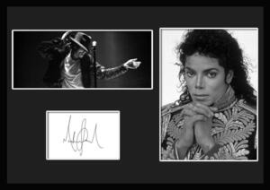 10種類!Michael Jackson/マイケル・ジャクソン/サインプリント&証明書付きフレーム/BW/モノクロ/ディスプレイ (4-3W)
