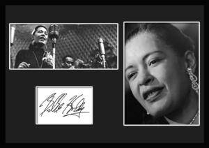 10種類!Billie Holiday/ビリー・ホリデイ/レディ・デイ/サインプリント&証明書付きフレーム/BW/モノクロ/ディスプレイ (4-3W)