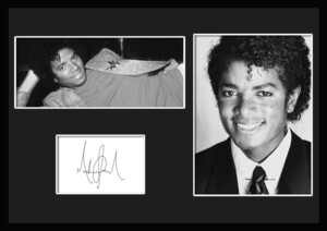 20種類!Michael Jackson/マイケル・ジャクソン/サインプリント&証明書付きフレーム/BW/モノクロ/ディスプレイ (19-3W)