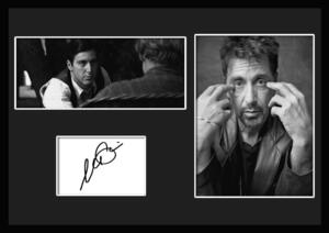 10種類!Al Pacino/アル・パチーノ/サインプリント&証明書付きフレーム/BW/モノクロ/ディスプレイ (6-3W)
