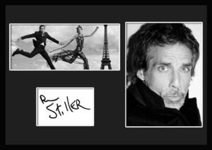 10種類!Ben Stiller/ベン・スティラー/サインプリント&証明書付きフレーム/BW/モノクロ/ディスプレイ (9-3W)