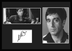 10種類!Al Pacino/アル・パチーノ/サインプリント&証明書付きフレーム/BW/モノクロ/ディスプレイ (1-3W)