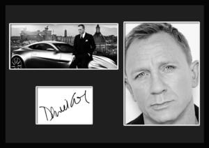 10種類!Daniel Craig/ダニエル・クレイグ /サインプリント&証明書付きフレーム/BW/モノクロ/ディスプレイ (2-3W)