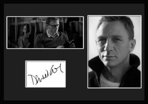 10種類!Daniel Craig/ダニエル・クレイグ /サインプリント&証明書付きフレーム/BW/モノクロ/ディスプレイ (8-3W)