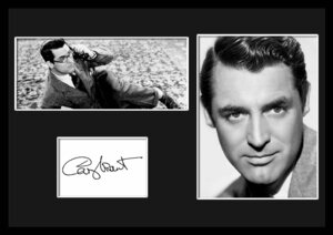 10種類!Cary Grant/ケーリー・グラント/サインプリント&証明書付きフレーム/BW/モノクロ/ディスプレイ (6-3W)