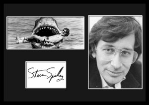 10種類!Steven Spielberg/スティーヴン・スピルバーグ/サインプリント&証明書付きフレーム/BW/モノクロ/ディスプレイ (4-3W)