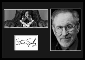 10種類!Steven Spielberg/スティーヴン・スピルバーグ/サインプリント&証明書付きフレーム/BW/モノクロ/ディスプレイ (8-3W)