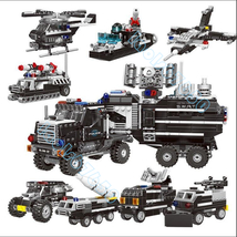ブロック互換品 レゴSWAT車 戦闘機 船 ヘリコプター ミサイル車など8in1 25種組立 レゴブロック LEGO クリスマス プレゼント_画像1
