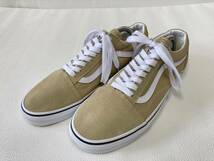 VANS OLD SKOOL ベージュ系 スエード キャンバス US9.5 (27.5cm) オールドスクール アメリカ企画限定!!_画像1