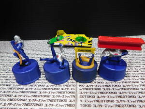 PEPSI Pepsiman bottle cap 3. accident 4 kind set *B