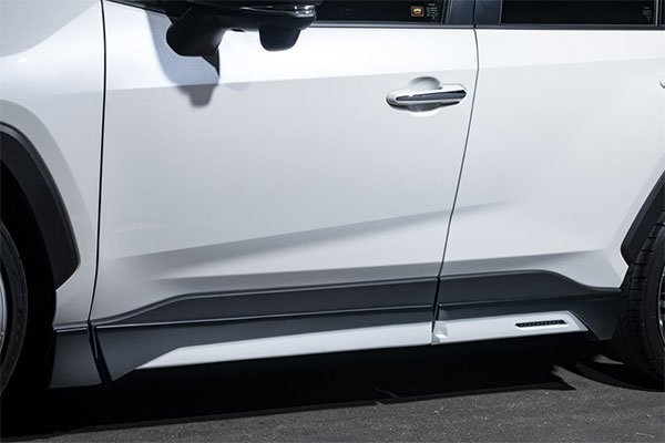 M'z SPEED サイドステップ アティチュードブラックマイカ塗装済 RAV4 MXAA54 AXAH54 19/4~