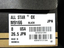 コンバース オールスター CONVERSE ALL STAR OX M9166 ブラック スニーカー_画像9