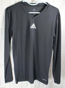 15 02226 ☆ [アディダス] サッカー チームベース 長袖Tシャツ 22999 メンズ ブラック(GN5677) 日本サイズL相当【アウトレット品】