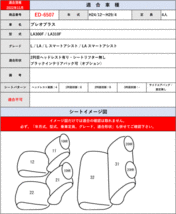 [Clazzio]LA300F_LA310F プレオプラス(H24/12～H29/4)用シートカバー[クラッツィオ×ライン]_画像5
