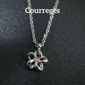 [ anonymity delivery ] Courreges necklace silver flower Mini 