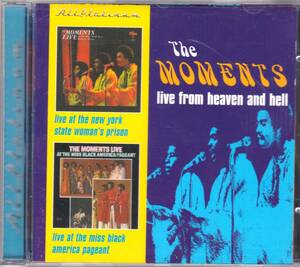 ☆THE MOMENTS(モーメンツ)/Live At The New York State Woman’s Prison(71年)＆Live At The Miss Black America Pageant(72年)の2in1+3曲