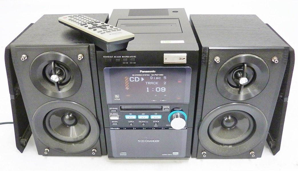 【ブラック】 ◆Panasonic SD ステレオシステム ミニコンポ◆ ステム