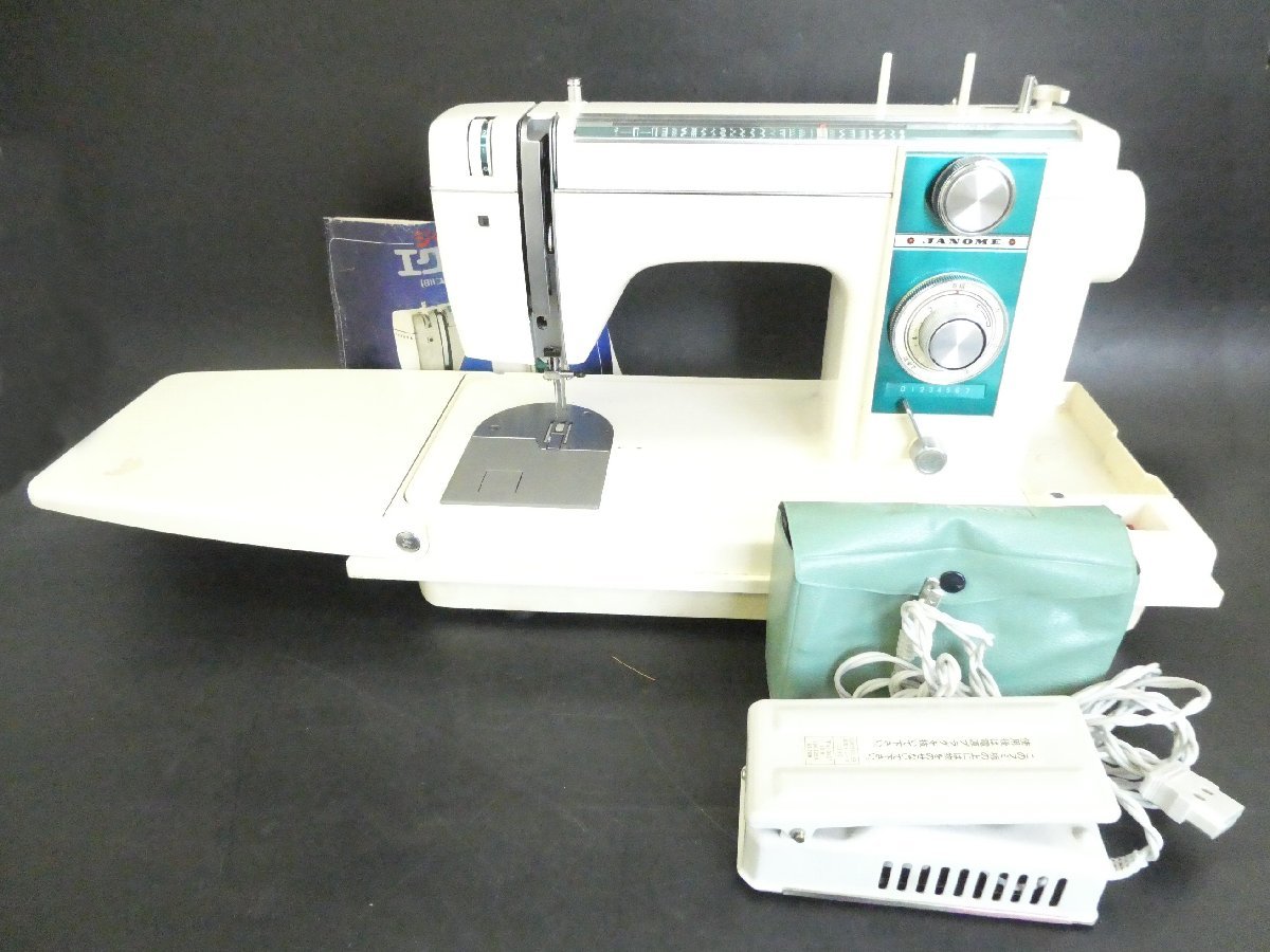 □ JANOME ジャノメ エクセル MODEL 811 ミシン フットペダル付属 手工芸 ハンドクラフト