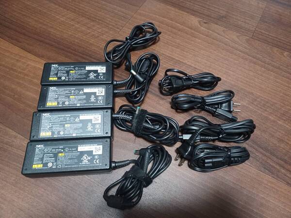 送料無料/中古/NEC/ADP-75SB/19V/3.95A/純正 ACアダプタ 4個セット