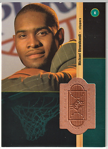 98-99 UD SPx FINITE BRONZE #211 RC MICHAEL OLOWOKANDI RookieCard