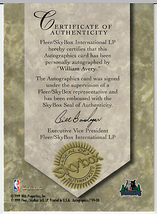 99-00 Skybox Autographics【William Avery】Timberwolves RookieAuto_画像2