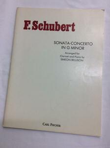 u35855 ♪ CARL FISCHER F.Schubert SONATA-CONCERTO IN G MINOR 中古 楽譜 札幌 ♪