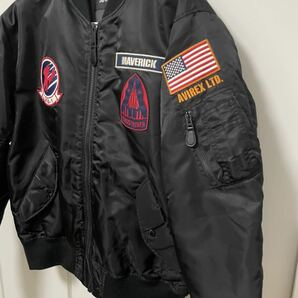 【美品】AVIREX TOP GUN MAVERICK マーヴェリック MA-1 XXLサイズ 2XL フライトジャケット トップガンの画像2